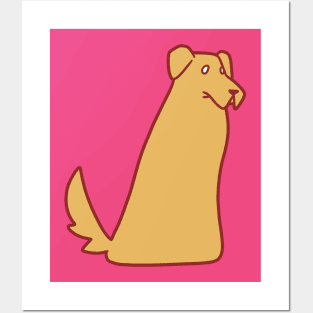 Golden Retriever Blob Posters and Art